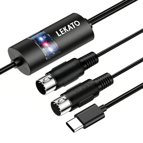 Lekato 5ft midi cable - 6.5ft,